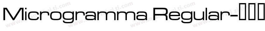 Microgramma Regular字体转换